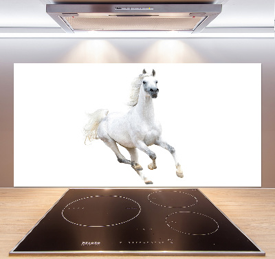 Cooker splashback White Arabic horse