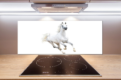 Cooker splashback White Arabic horse