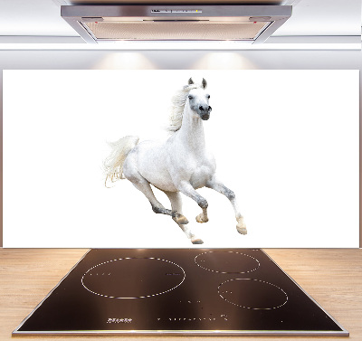 Cooker splashback White Arabic horse