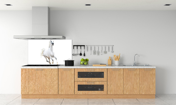 Cooker splashback White Arabic horse