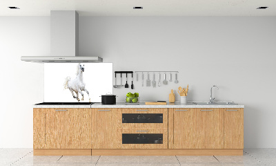 Cooker splashback White Arabic horse