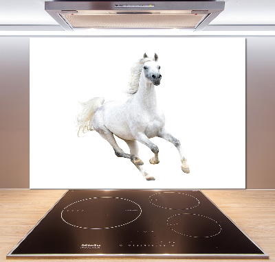 Cooker splashback White Arabic horse