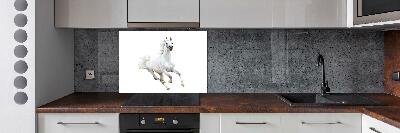 Cooker splashback White Arabic horse