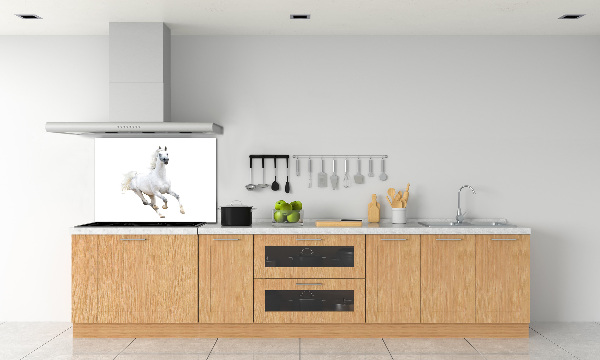 Cooker splashback White Arabic horse