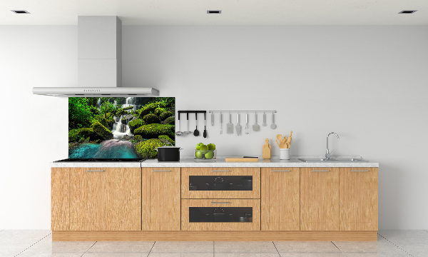 Cooker splashback Waterfall in the jungle