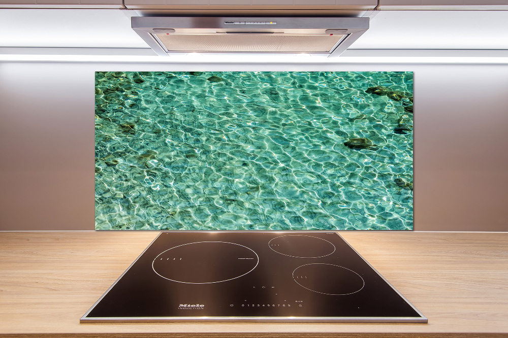 Cooker splashback Transparent water