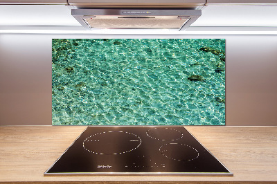 Cooker splashback Transparent water