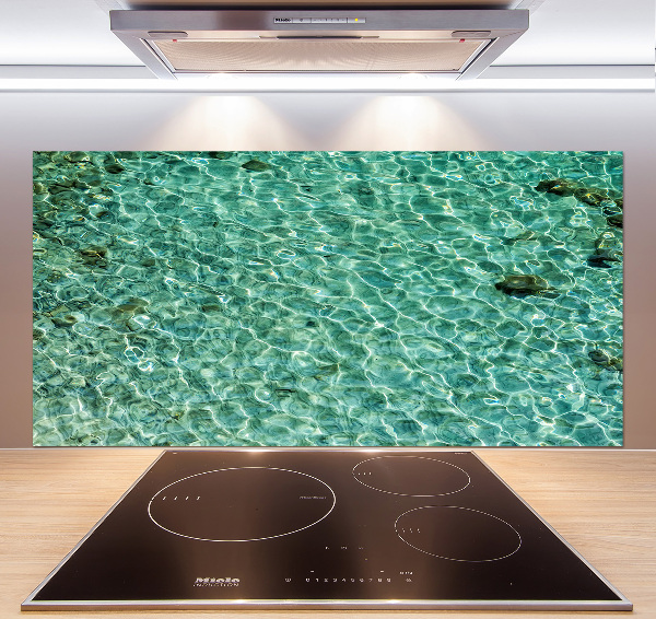 Cooker splashback Transparent water