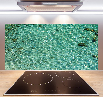 Cooker splashback Transparent water