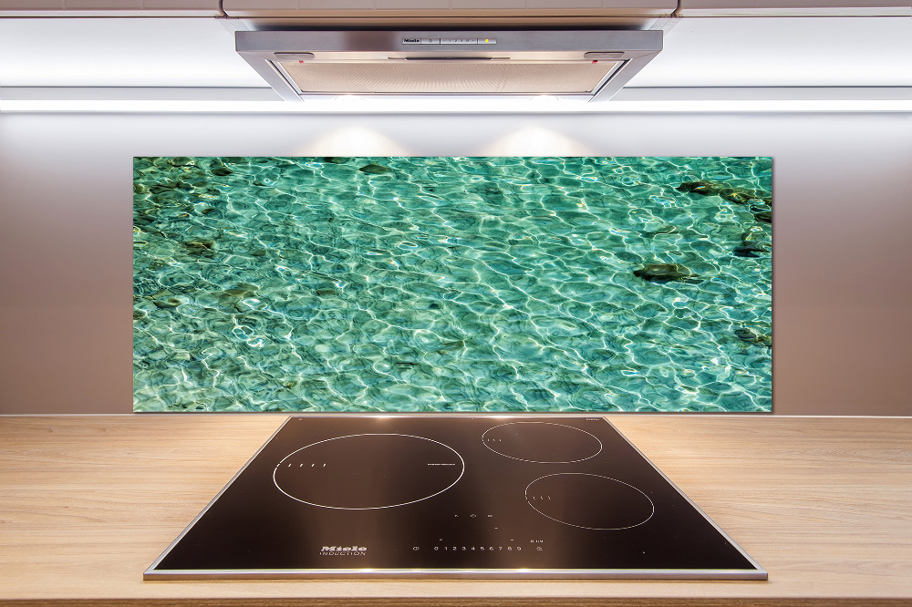 Cooker splashback Transparent water