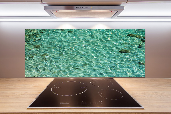 Cooker splashback Transparent water