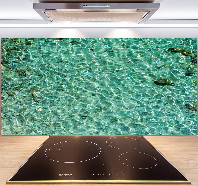 Cooker splashback Transparent water