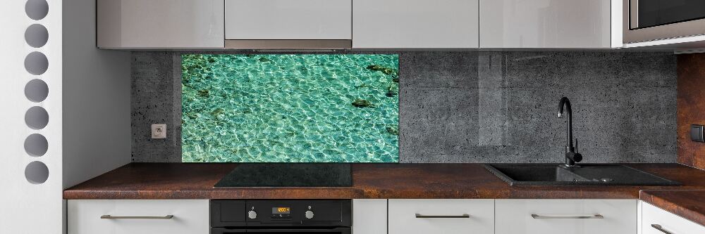 Cooker splashback Transparent water