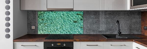 Cooker splashback Transparent water