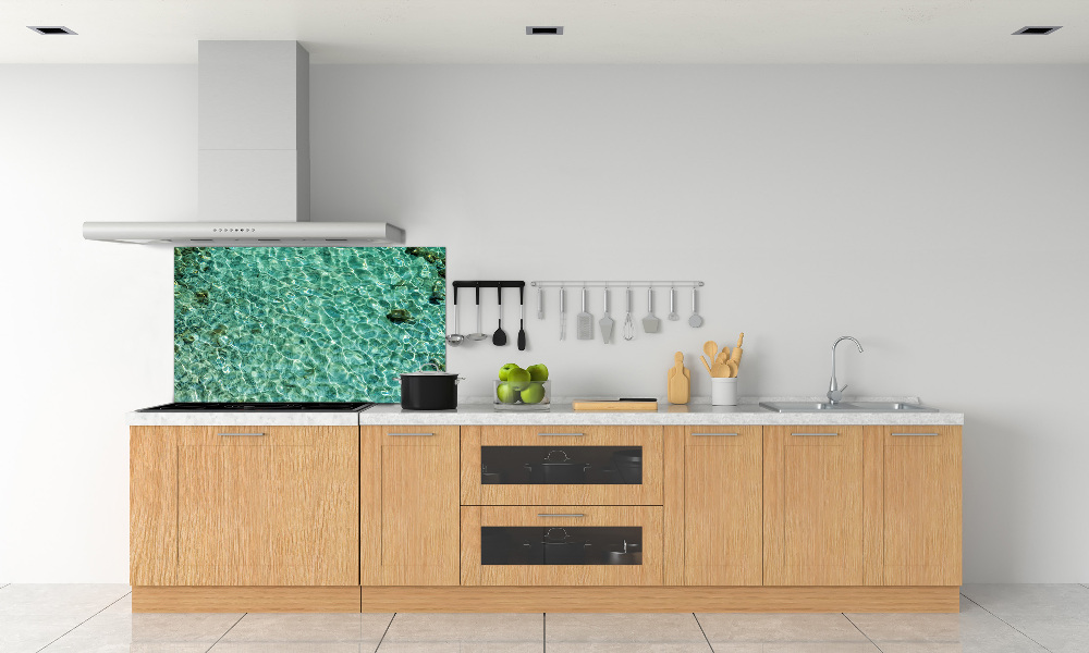 Cooker splashback Transparent water