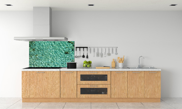 Cooker splashback Transparent water