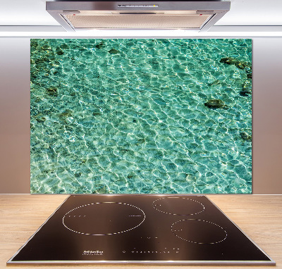 Cooker splashback Transparent water