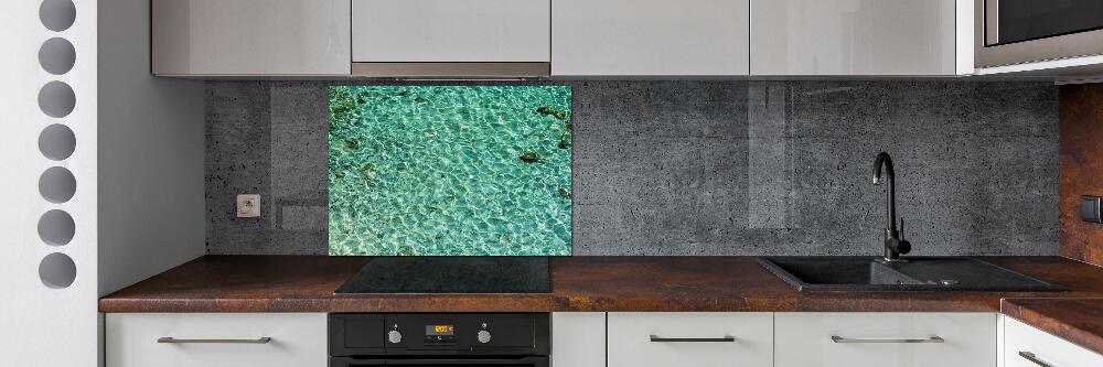 Cooker splashback Transparent water