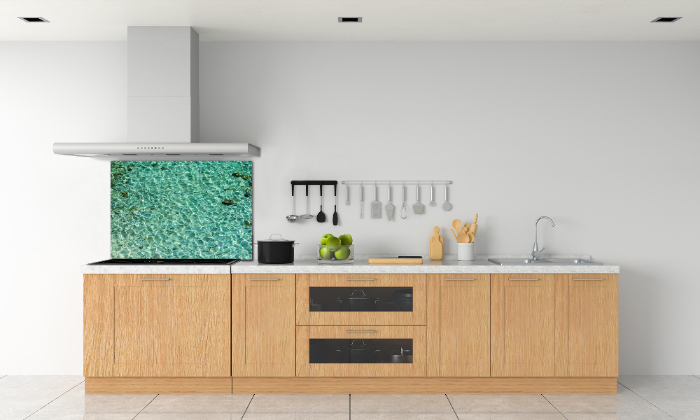 Cooker splashback Transparent water