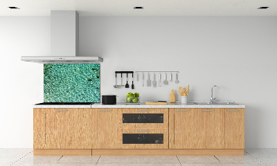 Cooker splashback Transparent water