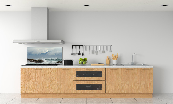 Cooker splashback Rough sea