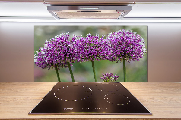 Cooker splashback Garlic flower