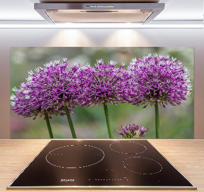 Cooker splashback Garlic flower