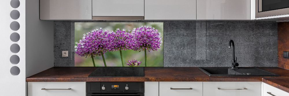 Cooker splashback Garlic flower