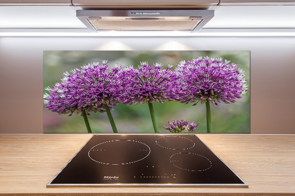 Cooker splashback Garlic flower