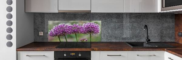 Cooker splashback Garlic flower