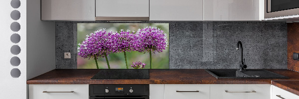 Cooker splashback Garlic flower