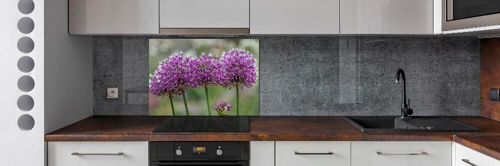 Cooker splashback Garlic flower