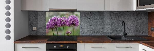 Cooker splashback Garlic flower