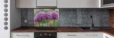 Cooker splashback Garlic flower