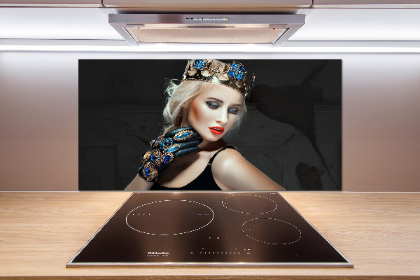 Cooker splashback A woman in a crown