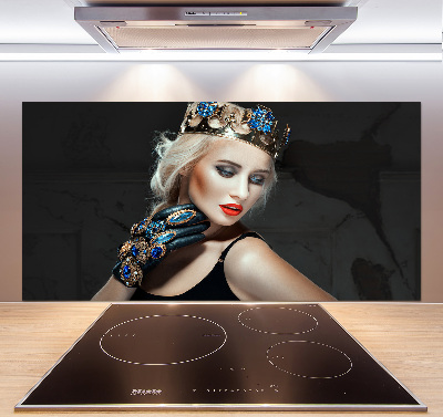 Cooker splashback A woman in a crown