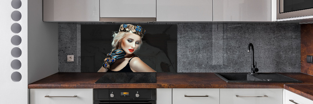 Cooker splashback A woman in a crown