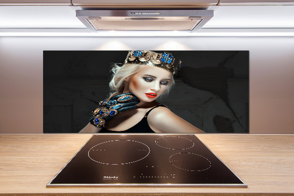 Cooker splashback A woman in a crown