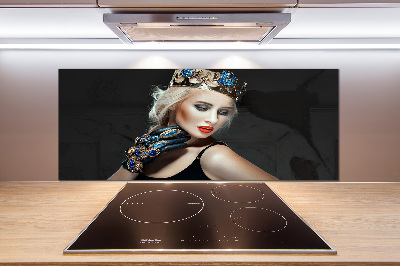 Cooker splashback A woman in a crown