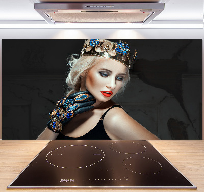 Cooker splashback A woman in a crown