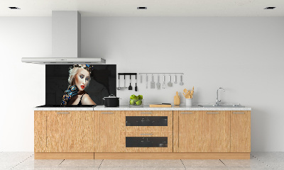 Cooker splashback A woman in a crown