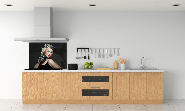 Cooker splashback A woman in a crown