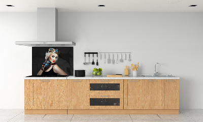 Cooker splashback A woman in a crown