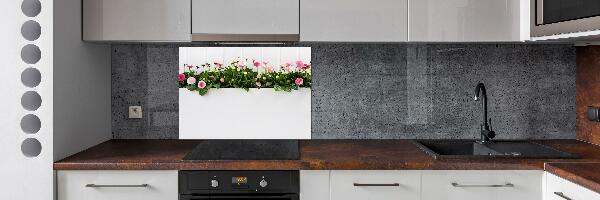 Cooker splashback Pink daisies