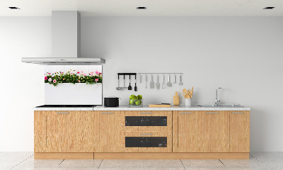 Cooker splashback Pink daisies