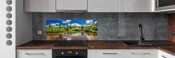 Cooker splashback Lake in the forest