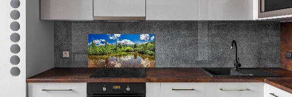 Cooker splashback Lake in the forest