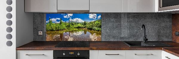 Cooker splashback Lake in the forest