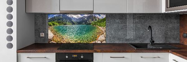 Cooker splashback Lake in the mountains