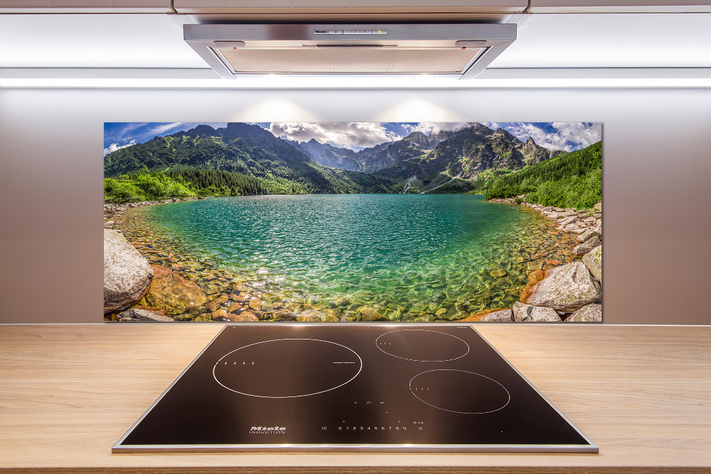 Cooker splashback Lake in the mountains